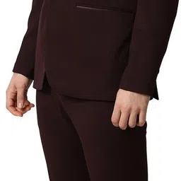 peter england Men Single Breasted Solid Suit image 3
