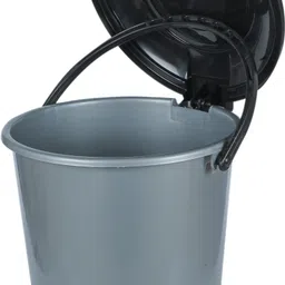 randal New Stylish Standard Plastic Garbage Pedal Bin (12 L) - ( Grey ) Plastic Dustbin image 4