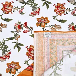 happykraft Cotton 6 Seater Printed Table Cover image 2