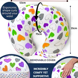 vparents Daisy(Purple) Breastfeeding Pillow image 5