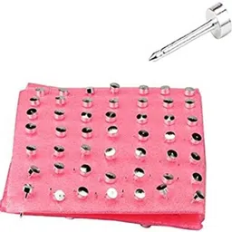 sherly fashion Surgical Silver Plated Piercing Studs Steel Stud Earring Metal Stud Earring-picture-10