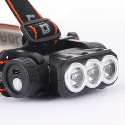 3 Blub LED Headlamp Rechargeable Torch Light for Outdoor Torch-image-19