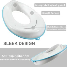 adore Basics Reflex Portable Potty Trainer Seat - Sleek- Fits all commodes Potty Seat image 2
