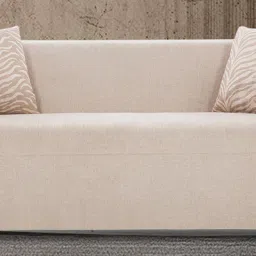 casacraft from pepperfry FiorIni Fabric 2 Seater Sofa In Oberon Parchment Colour image 1