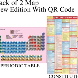 eoimarketing Pack of 2 Constitution of india & Periodic Table Chart Map | 70x100 cm / 28x40 inch | 90 GSM Thick Paper | Extra Quality Print | New Edition with QR Code | SSC, UPSC & Competitive Exams Paper Print Paper Print-picture-31