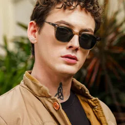 RESIST EYEWEAR Unisex Wayfarer Sunglasses With UV Protected Lens FLIGHT BROWN GREEN4 image 1