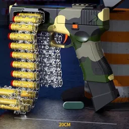 zuuluzrs Air Blaster Soft Shooting Gun Toy with 10 Foam Bullets Soft Bullet Pistol Gun Guns & Darts image 4