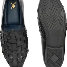 house of pataudi Premium Comfort Mojaris for Men | Formal Wear Slip-on Shoes Mojaris For Men image 3