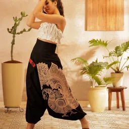 stand out Printed Cotton Men Harem Pants image 1