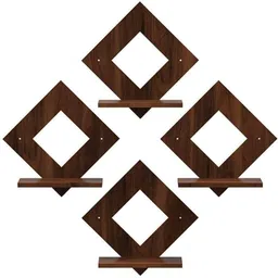 echowood Premium Wooden Wall Shelf | Modern Wall Rack for Home & Office Décor image 2