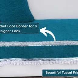 fashion throw Chenille 3 Seater Sofa Plain Cover image 2