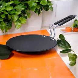 kdep 2024 Heavy iron roti tawa pan with stainless steel handle Tawa 26 cm diameter image 2