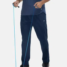 MV25 Men Solid Blue Track Pants-image-8