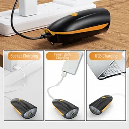 the morning play Rechargeable cycle Bell Super Bright Light & Bell Horn with 140DB High Sound Bell image 4