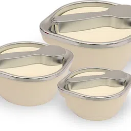 jaypee Cruise Food Serving Set Hotpot Roti Box for Home Gifting Dining Pack of 3 Serve Casserole Set-picture-13