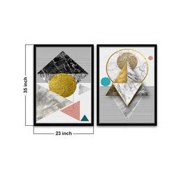 art street The True Professional White Canvas Framed Wildlife Art Print Set of 2 image 3