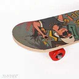 movex Morex Wooden Printed Skateboard with High Rebound Wheels for Kids, Boys & Girls 17 inch x 5 inch Skateboard image 5