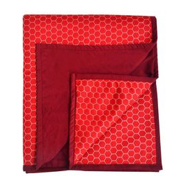 Adbeni Kids Maroon Printed Waterproof Mattress Protector-picture-30