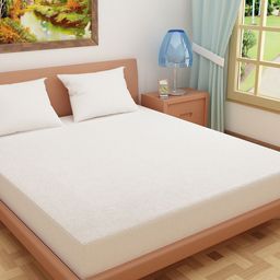 DREAM CARE White Solid King Size Bed Waterproof Mattress Protector-picture-42