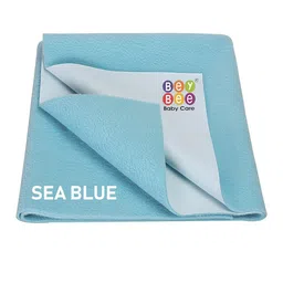 BeyBee Blue Quick Dry Baby Bed Protector Waterproof Mattress-image-83