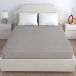 Home Ecstasy Grey Polyester Water Resistant Mattress Protector-image-8