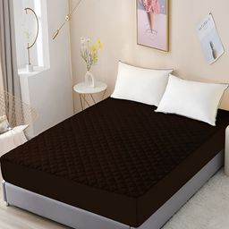 RF RELAXFEEL Brown Water Resistant Fitted Mattress Protector Cover-picture-13