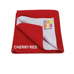 BeyBee Kids Red & Grey Quick Dry Baby Bed Protector-picture-27