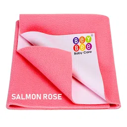 BeyBee Kids Set Of 2 Pink Solid Mattress Protectors-image-87