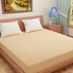 DREAM CARE Beige Waterproof Double Queen Mattress Protector-picture-7