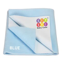 BeyBee Kids Blue Cotton Waterproof Bed Protector Dry Sheet-picture-11