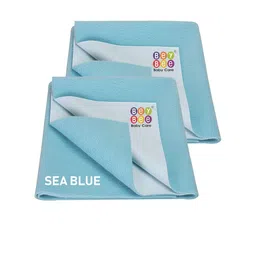 BeyBee Pack of 2 Kids Blue Cotton Bed Protecting Mat-image-94