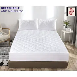 RF RELAXFEEL White Polycotton Water Resistant Fitted Queen Mattress Protector image 3