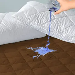RF RELAXFEEL Brown Fitted Queen Size Waterproof Mattress Protector image 2