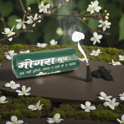 divaura Pack of 1 (200 Gram Dhoop Roll) Mogra/Jasmine Dhoopbatti Incense Dhoop Cone Jasmine Dhoop image 3