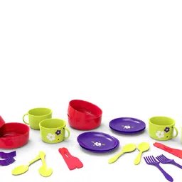giggles Dish Set - Colourful Pretend & Play Cooking Set | 24 Piece Set | Preshool-picture-12