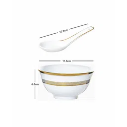 roxx Porcelain Soup Set with Spoon (12 pcs set) image 4