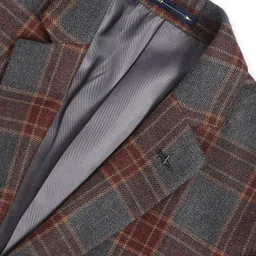 arrow Men Checkered Single Breasted Formal Blazer image 3