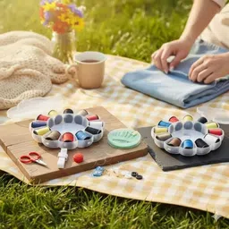 mooka 12-Color Thread Sewing Repair Kit with Needle Set Embroidery Hoop image 4