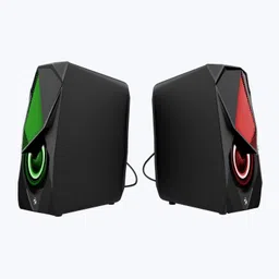 ZEBRONICS WARRIOR II USB , LED LIGHTS WITH POWERED AND VOLUME CONTROL 10 W Laptop/Desktop Speaker image 4