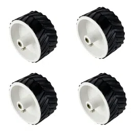 7 X 4 Cm Gear Motor Robot Wheel, Tyres for 6 mm Shaft Geared Dc Motor - 4 Pieces Robotics Science Project-picture-11