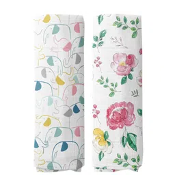 haus & kinder Infants Set Of 2 Petal Pals Collection Printed Pure Cotton Muslin Swaddles-picture-36
