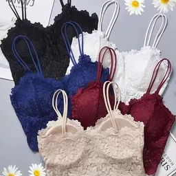 simrabeauty Pack of 3 Women T-Shirt Lightly Padded Bra image 3