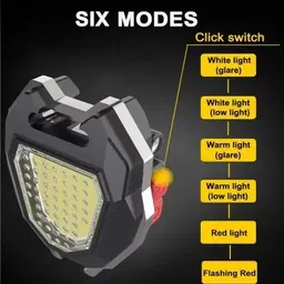 bloomify Super Bright LED Keychain COB Light with Lighter & Bottle Opener 8 hrs Torch Emergency Light image 5