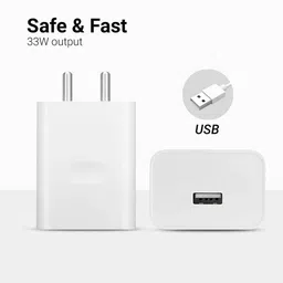 GHEREL 33 W SuperVOOC 3 A Wall Charger for Mobile image 3