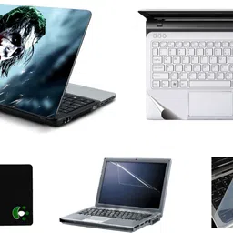 Mitram 5in1 Laptop Accessories Combo 15.6 Inch Angry Joker laptop Skins Stickers, Screen Guard, Key Guard, Mouse Pad and Palmrest Skin for HP-DELL-Lenovo-Asus-Acer Laptops || Notebooks Combo Set-picture-16