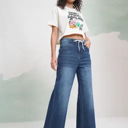 tokyo talkies Women Boot-Leg Mid Rise Blue Jeans image 3