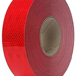 shiny 2 Inch X 5 Meter High Intensity Waterproof Warning Reflective Radium Tape Red 50.8 mm x 5 m Red Reflective Tape-picture-23