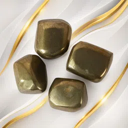 cfc Pyrite Tumble 4 Pieces Regular Oval Crystal Stone Polished Round Crystal Stone-picture-29