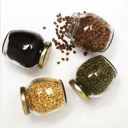 hkc house Glass Grocery Container - 400 ml image 2