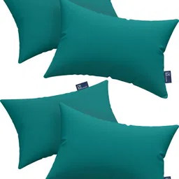 the wood white india Microfiber Soft Pillow Set of 4. 16 x 24 Inches or 41 x 61 cm. Teal Pillows Microfibre Solid Sleeping Pillow Pack of 4-picture-25